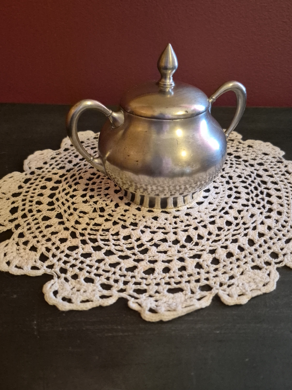 Vintage Sugar Bowl - Two-Handle Accent